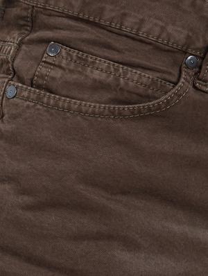 brown cotton plain jeans - 14922791 - Standard Image - 5