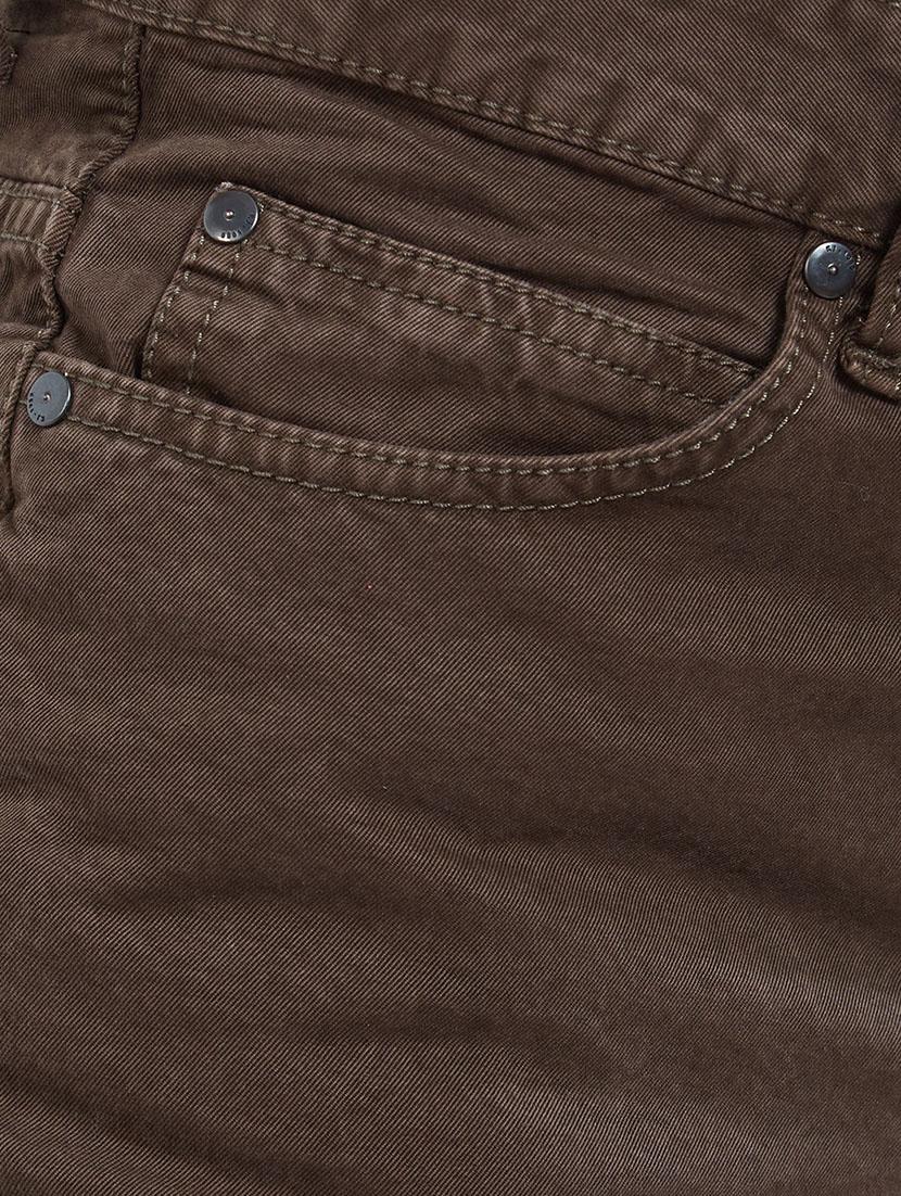 brown cotton plain jeans - 14922791 - Zoom Image - 5