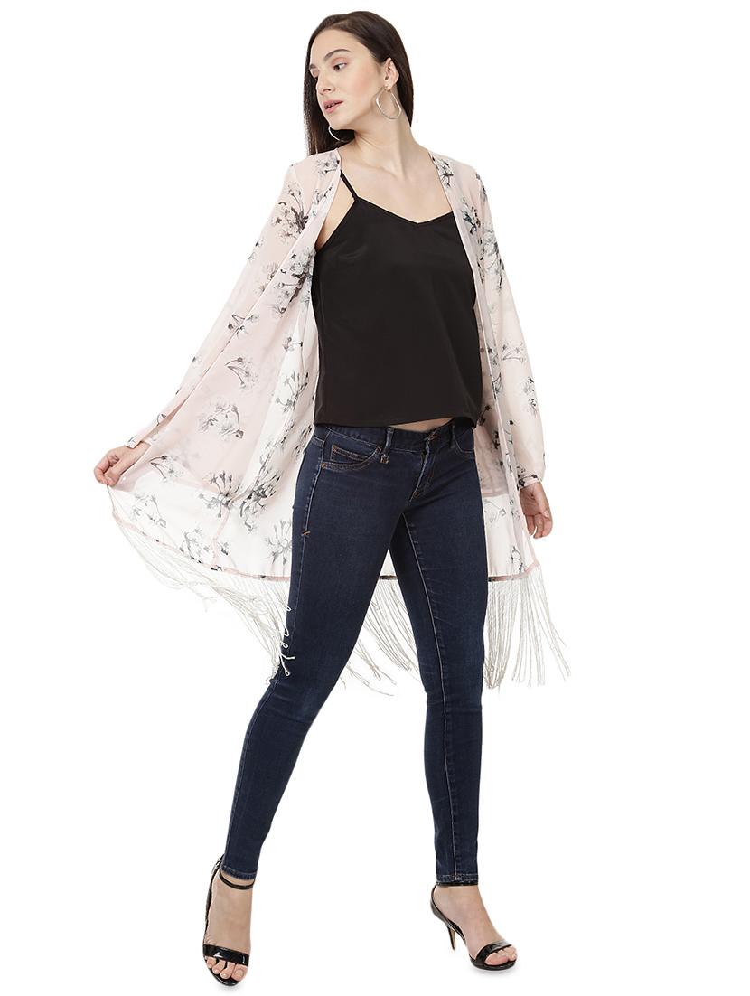 Beige printed shrug - 14923829 - Zoom Image - 2