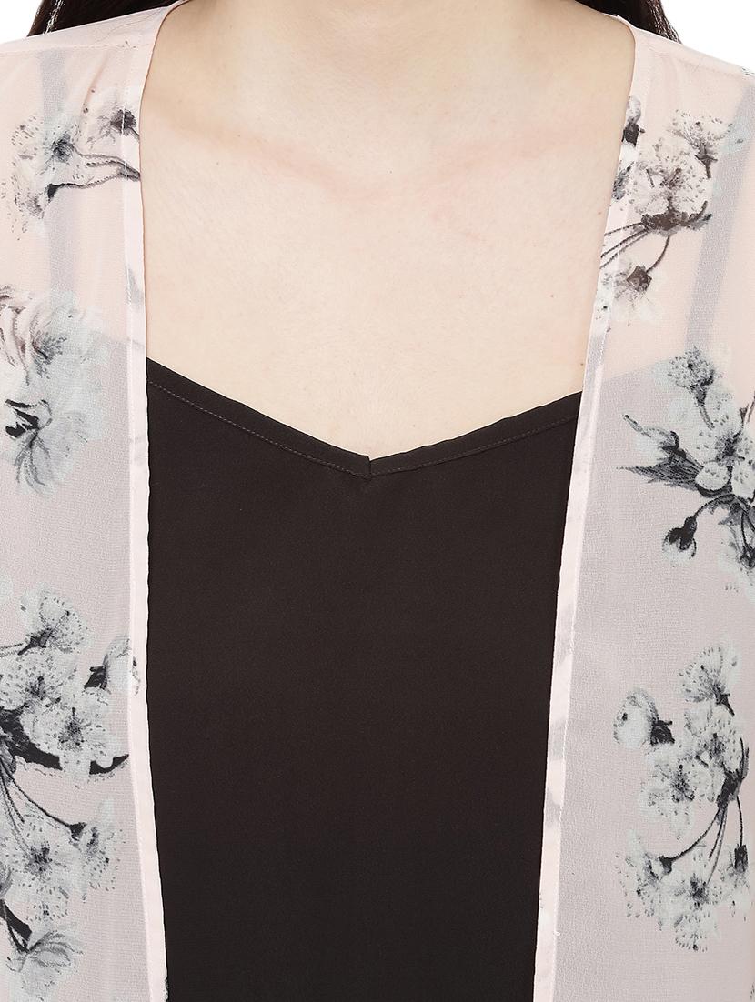 Beige printed shrug - 14923829 - Zoom Image - 5