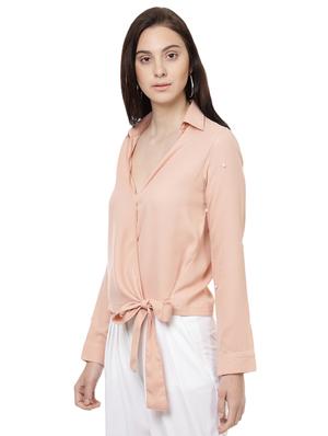 pearl embellished wrap top - 14923853 - Standard Image - 2