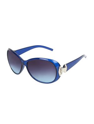 zyaden blue round sunglasses for women 420 - 14923935 - Standard Image - 2
