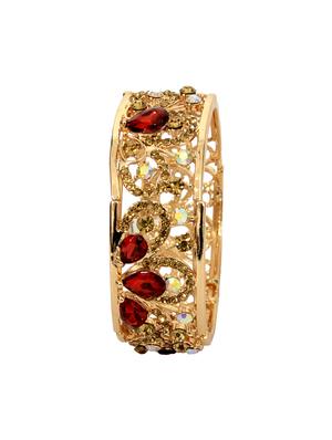 Red Gold Tone Bangle Bracelet - 14924193 - Standard Image - 2
