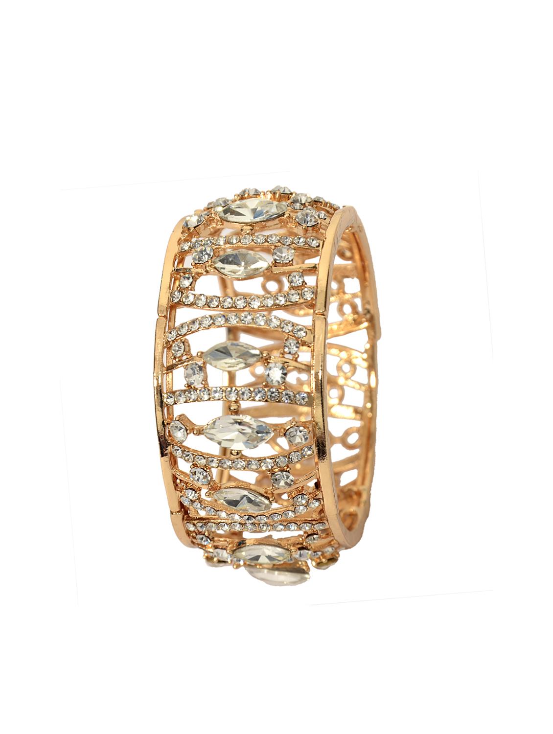 Gold Tone Bangle Bracelet - 14924201 - Zoom Image - 2