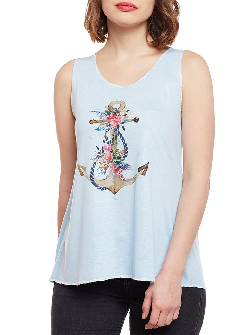 set of 2 light blue printed tank tee - 14924357 - Zoom Image - 2