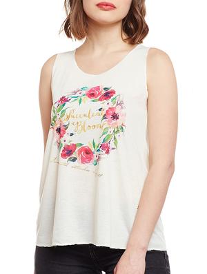 set of 2 white printed tank tee - 14924414 - Standard Image - 2