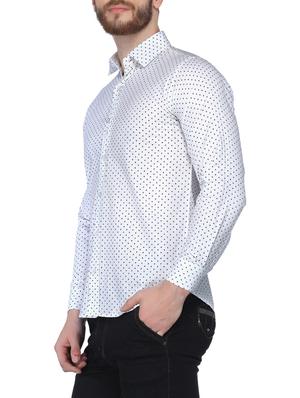 white cotton casual shirt - 14925647 - Standard Image - 2