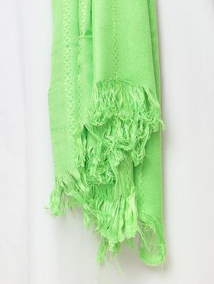 green viscose stole - 14925708 - Standard Image - 2