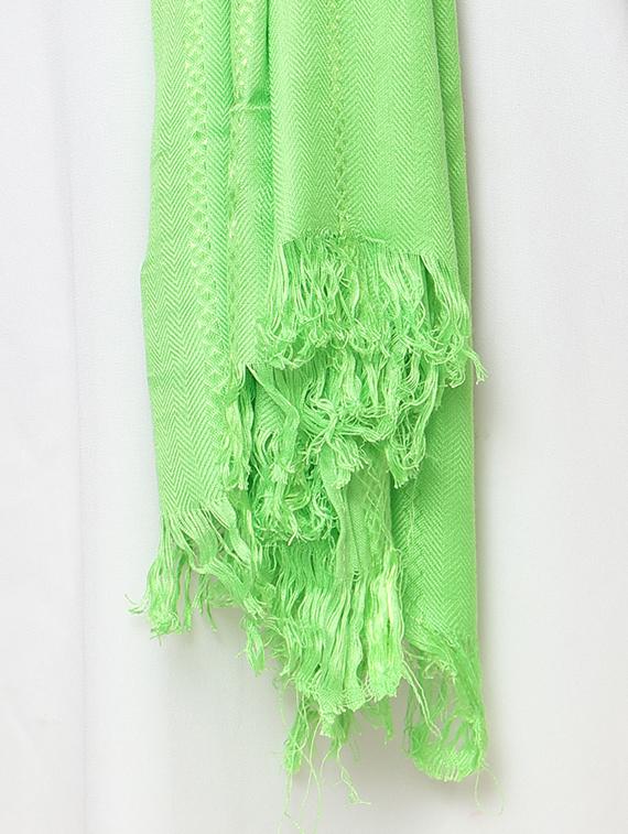 green viscose stole - 14925708 - Zoom Image - 2