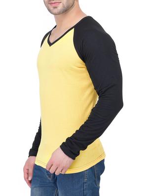 yellow cotton raglan tshirt - 14926028 - Standard Image - 2