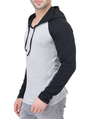 grey cotton raglan tshirt - 14926030 - Standard Image - 2