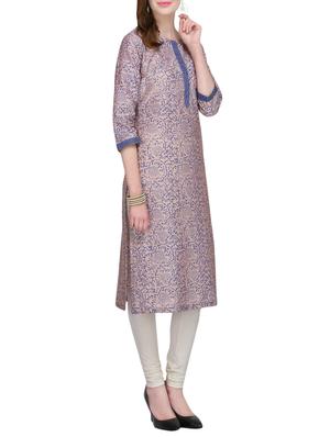 KAANCHIE NANGGIA cotton block printed kurta - 14926473 - Standard Image - 2