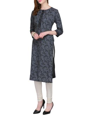 KAANCHIE NANGGIA cotton block printed kurta - 14926477 - Standard Image - 2