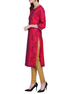 KAANCHIE NANGGIA cotton block printed kurta - 14926479 - Standard Image - 2