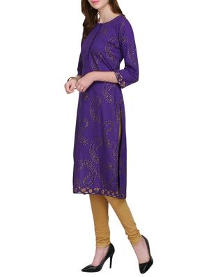 KAANCHIE NANGGIA cotton block printed kurta - 14926487 - Standard Image - 2
