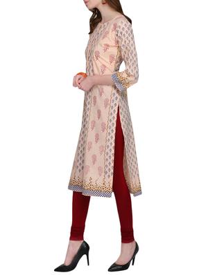 KAANCHIE NANGGIA cotton block printed kurta - 14926560 - Standard Image - 2