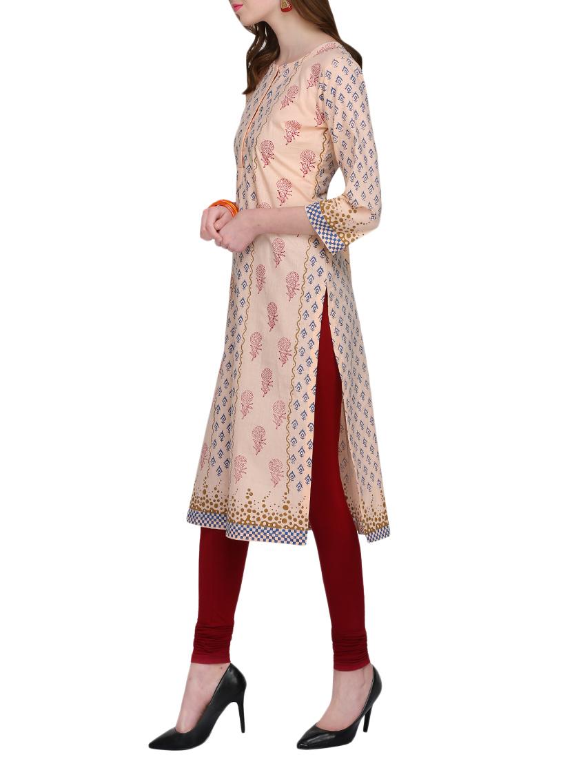 KAANCHIE NANGGIA cotton block printed kurta - 14926560 - Zoom Image - 2