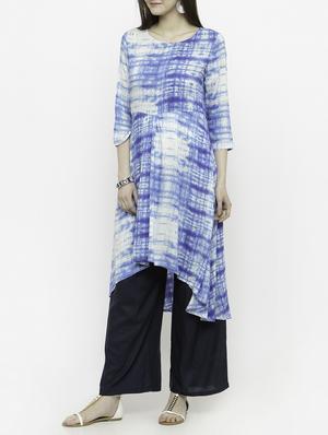 white cotton kurta palazzo set - 14928251 - Standard Image - 2