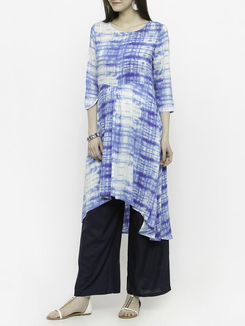 white cotton kurta palazzo set - 14928251 - Zoom Image - 2
