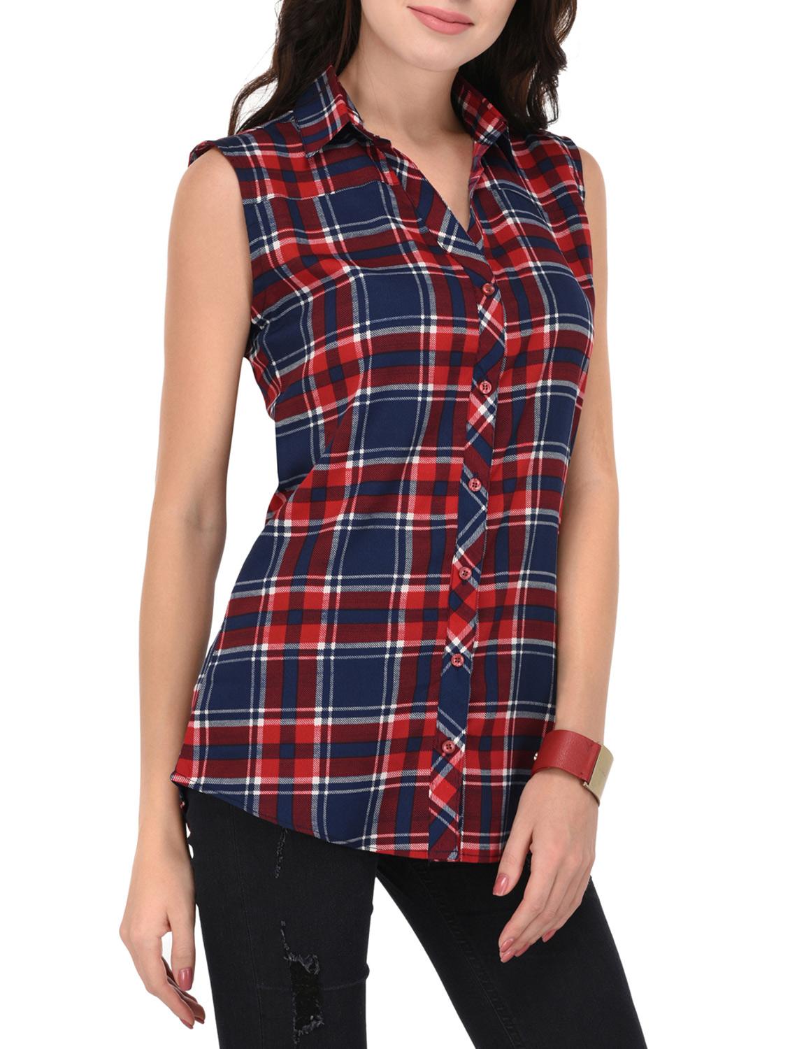red & blue checkered shirt - 14928992 - Zoom Image - 2