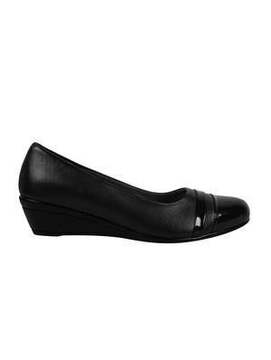 black leatherette slip on formal shoes - 14931443 - Standard Image - 2