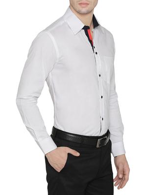 white cotton formal shirt - 14933278 - Standard Image - 2