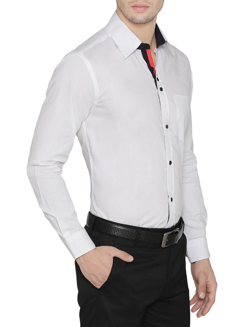 white cotton formal shirt - 14933278 - Zoom Image - 2