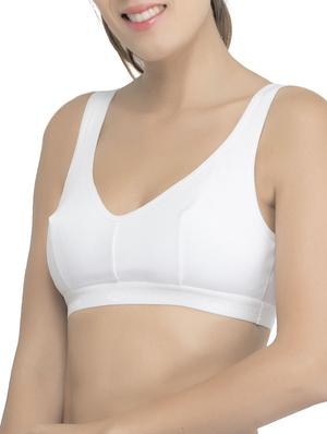 white solid sports bra - 14933648 - Standard Image - 2
