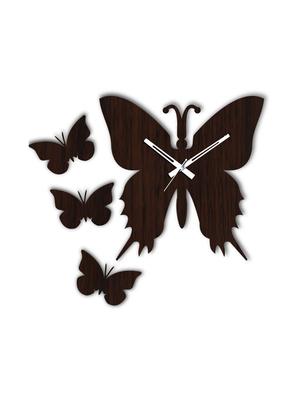 Decorative wooden brown wall clock - 14935810 - Standard Image - 2