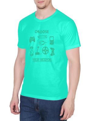 green cotton chest print tshirt - 14936176 - Standard Image - 2