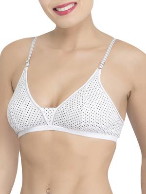 white blended knit minimizer bra - 14938590 - Standard Image - 2