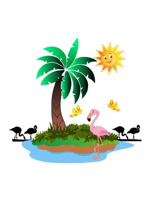 Multi colored vinyl wall decor - 14948121 - Standard Image - 2