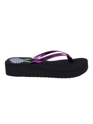 purple faux leather flip flop - 14953759 - Standard Image - 2