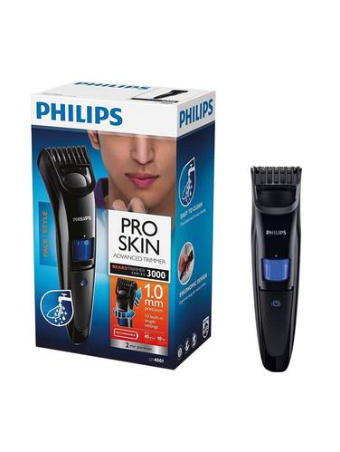 Philips PRO SKIN ADVANCED {QT4001/15} Cordless Trimmer for Men Black