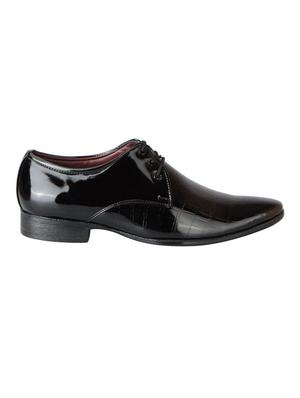 black leatherette formal derby - 14954410 - Standard Image - 2