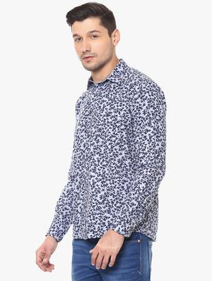 blue cotton casual shirt - 14955088 - Standard Image - 2