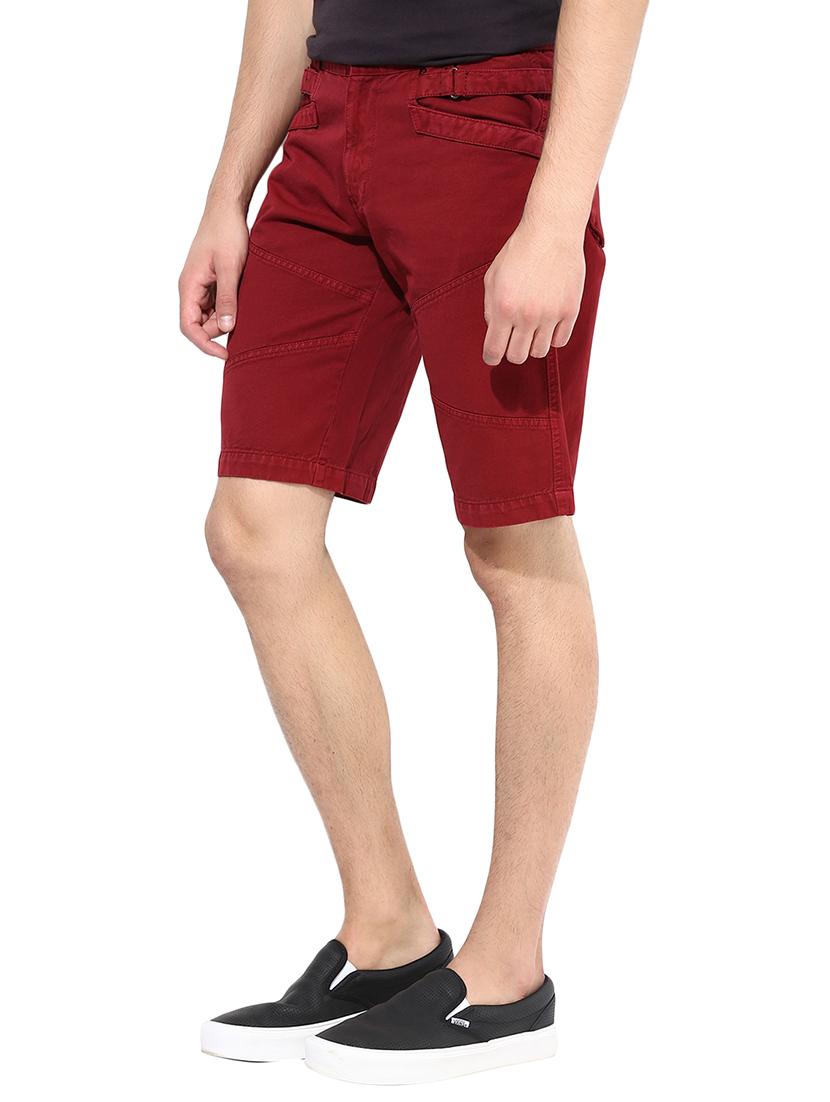 red cotton shorts - 14956789 - Zoom Image - 2