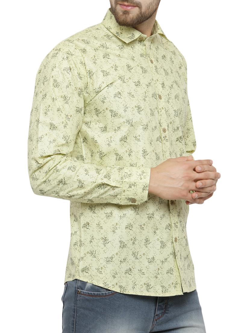 green cotton casual shirt - 14957416 - Zoom Image - 2
