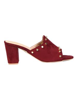 maroon mules sandal - 14957591 - Standard Image - 2
