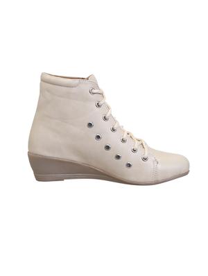 white lace-up ankle boot - 14958507 - Standard Image - 2
