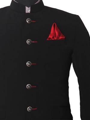 red silk pocketsquare - 14960191 - Standard Image - 2