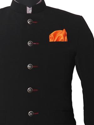 orange silk pocketsquare - 14960207 - Standard Image - 2