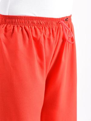 red solid cotton palazzo - 14961914 - Standard Image - 5