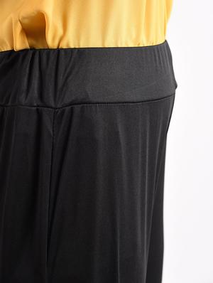 black solid rayon palazzo - 14961941 - Standard Image - 5