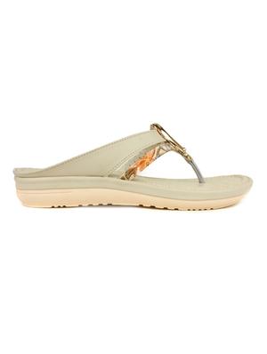 beige toe separator slippers - 14962158 - Standard Image - 2
