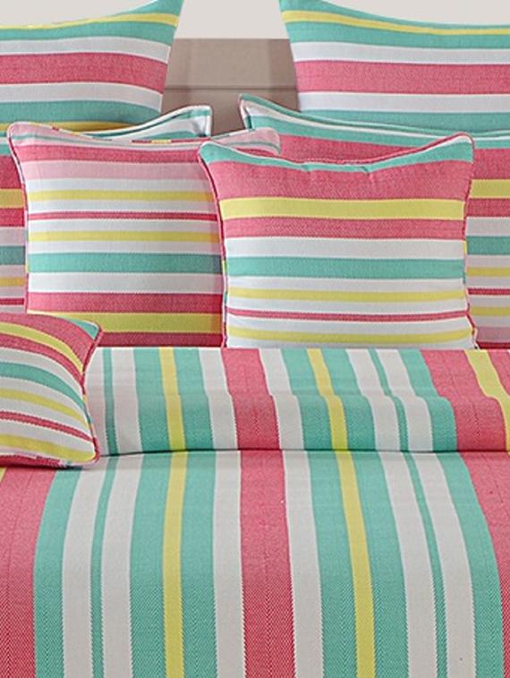 Stripes Single Bed Sheet with 1 Pillow Cover - 14963986 - Zoom Image - 2