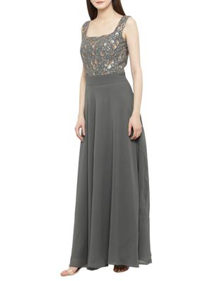 grey embellished maxi dress - 14966375 - Standard Image - 2