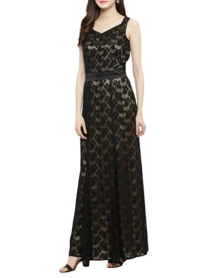black laced gown dress - 14966390 - Standard Image - 2