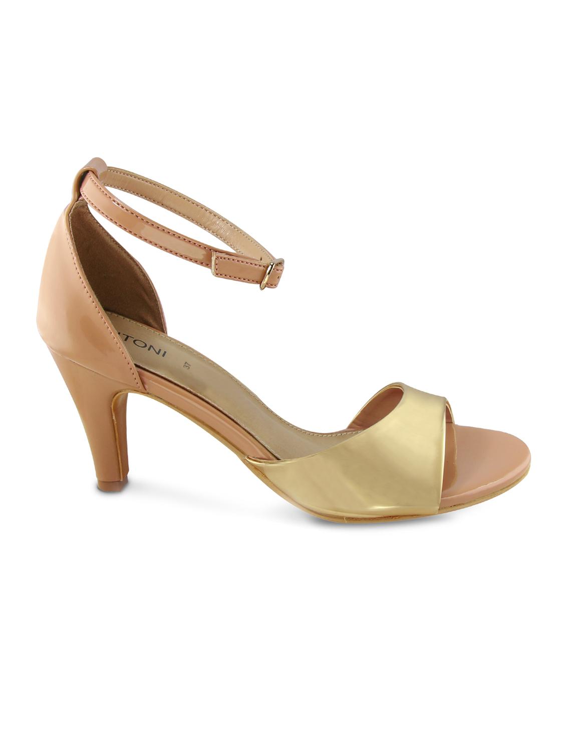 gold ankle strap sandal - 14966680 - Zoom Image - 2