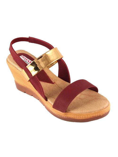 maroon back strap wedge - 14966706 - Very Small Image - 1